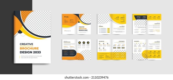 colorful modern business brochure company profile template layout design, creative and clean annul report business brochure template design theme for multipurpose use