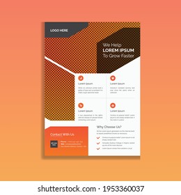 Colorful Modern Business Flyer Template Design
