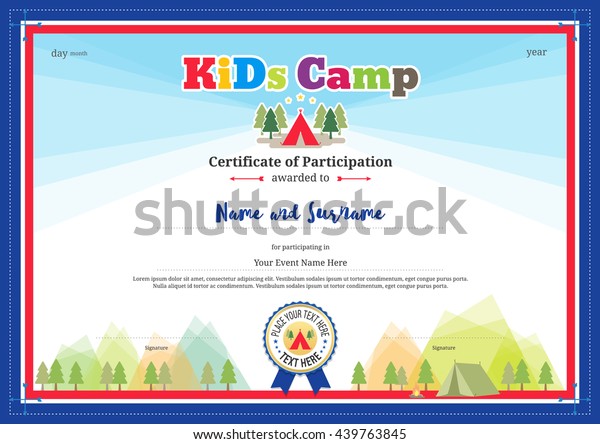 Certificate Of Participation Template from image.shutterstock.com