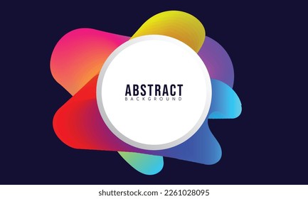 Colorful Modern Circle Frame Background For Your Banner Marketing. Wallpaper Vector Eps 10