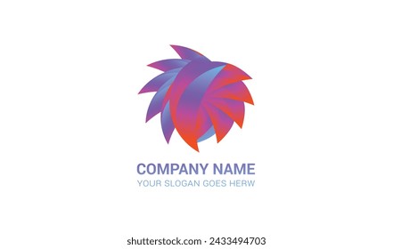 
colorful modern circle  gradient logo 
design vector illustration.