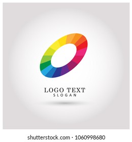Colorful Modern Circle Logo. Symbol & Icon Vector Template.