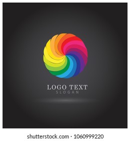 Colorful Modern Circle Logo. Symbol & Icon Vector Template.