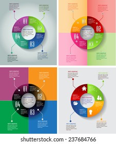 colorful modern circle text box template for website computer graphic and internet, numbers. Set of color frames for text or quotes. brochure. many, various 