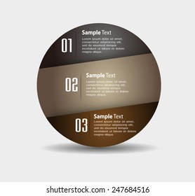 colorful modern circle text box template for website computer graphic and internet, numbers. 