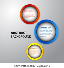 colorful modern circle text box template for website computer graphic and internet, text box. Brochure. card. banner. white background.