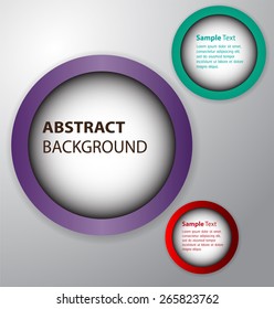 colorful modern circle text box template for website computer graphic and internet, text box. Brochure. card. banner. white background.