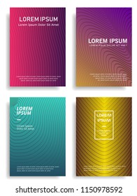colorful modern cover design template with dynamic halftone gradient
