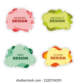 Colorful modern creative abstract shape with vector illustration. For advertising text, business cards, invitations, gift cards, flyers ,brochures.