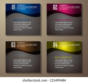 colorful modern creative design text box template for website graphic.