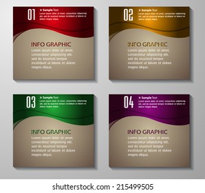 colorful modern creative design text box template for website graphic.