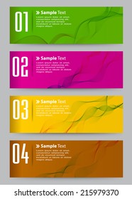 colorful modern creative design text box template for website graphic.