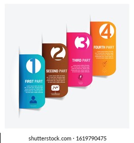 Colorful modern and creative info graphic