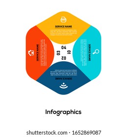 Colorful modern creative vector infographic design template design
