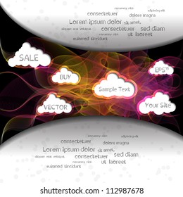 Colorful modern creative vector web design