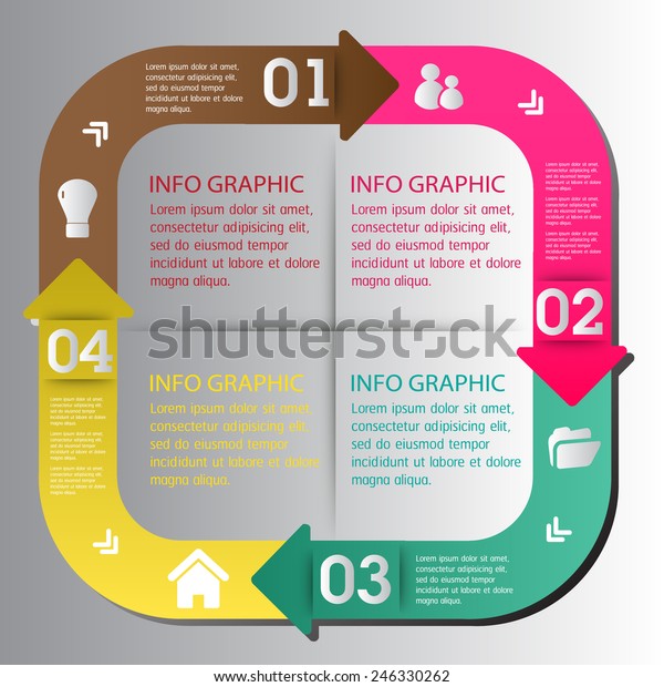 Colorful Modern Cycle Text Box Template Stock Vector (Royalty Free ...