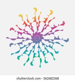 colorful modern design, gray background vector