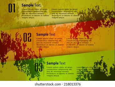 colorful modern design old paper text box template for website graphic technology and internet , labels, numbers. 