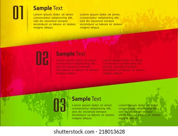 colorful modern design old paper text box template for website graphic technology and internet , labels, numbers. 