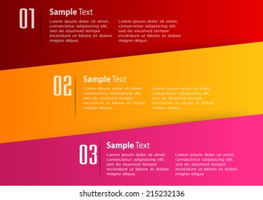 colorful modern design text box template for website, speech bubble, labels, icon, numbers.