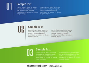 colorful modern design text box template for website, speech bubble, labels, icon, numbers.