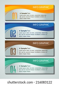 colorful modern design text box template for website, labels.