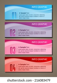 colorful modern design text box template for website, labels.