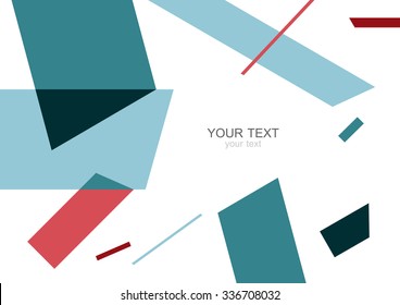 Colorful modern geometric abstract background template with designed ornament shapes. Vector pattern abstraction beautiful illustration with place for your text. Poster, business card, book, banner.
