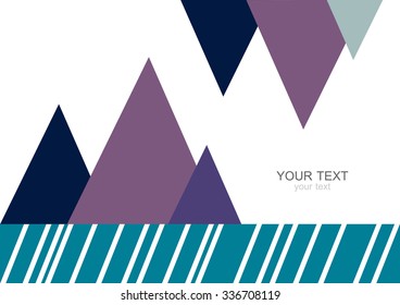 Colorful modern geometric abstract background template with designed ornament shapes. Vector pattern abstraction beautiful illustration with place for your text. Poster, business card, book, banner.
