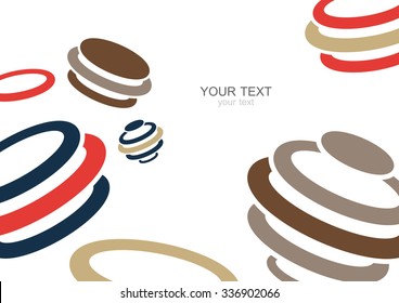 Colorful modern geometric abstract background template with designed ornament shapes. Vector pattern abstraction beautiful illustration with place for your text. Poster, business card, book, banner.