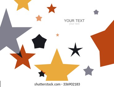 Colorful modern geometric abstract background template with designed ornament shapes. Vector pattern abstraction beautiful illustration with place for your text. Poster, business card, book, banner.