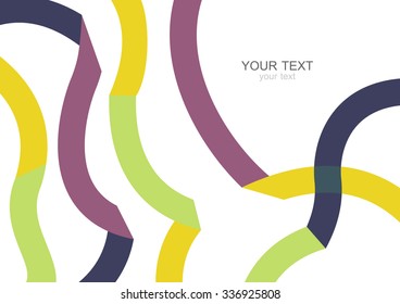 Colorful modern geometric abstract background template with designed ornament shapes. Vector pattern abstraction beautiful illustration with place for your text. Poster, business card, book, banner.