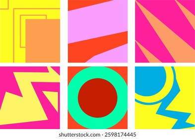 Colorful Modern Geometric Avatar Icons