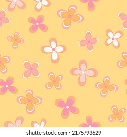 Colorful modern geometric seamless pattern. Abstract contemporary vector background. Mystique and celestial cartoon illustration with geometric shapes, eyes, moon and stars