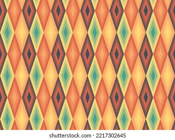 farbige, moderne geometrische, nahtlose Musterkachel für Hintergrund- und grafische Oberflächendesigns	

