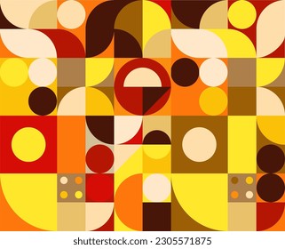 Colorful modern geometric shapes. Abstract art. Vibrant designs for high quality print projects.