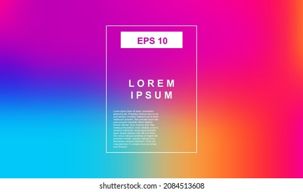 Colorful modern gradient background, concept for web, website, app, commercial use. Fluid trendy colors vector texture.