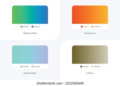 Colorful Modern Gradient Covers Template Set-015