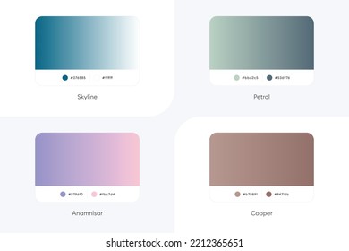 Colorful Modern Gradient Covers Template Set-080