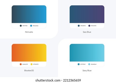 Colorful Modern Gradient Covers Template Set-078