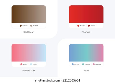 Colorful Modern Gradient Covers Template Set-077