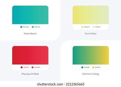 Colorful Modern Gradient Covers Template Set-076