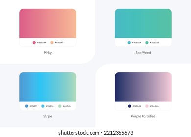 Colorful Modern Gradient Covers Template Set-072