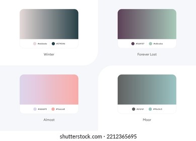Colorful Modern Gradient Covers Template Set-061