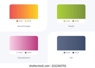 Colorful Modern Gradient Covers Template Set-058