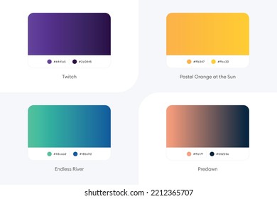 Colorful Modern Gradient Covers Template Set-052