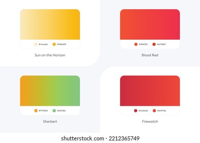 Colorful Modern Gradient Covers Template Set-034