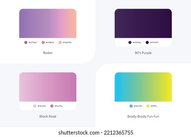 Colorful Modern Gradient Covers Template Set-030