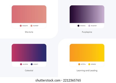 Colorful Modern Gradient Covers Template Set-024