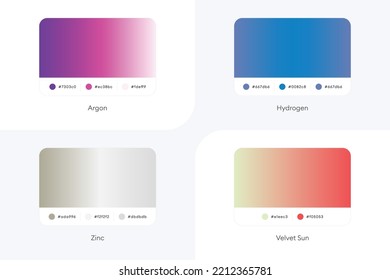 Colorful Modern Gradient Covers Template Set-016